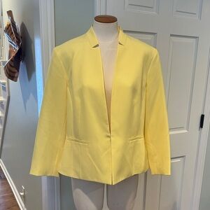 EUC Black Label Evan-Picone Pale Yellow Blazer Sz 12